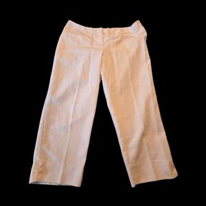 Chico's Womens White Stretch Capris Size 3 (16)